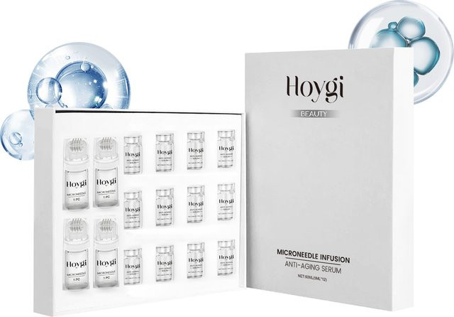 Hoygi Gesichtsserum-Set, Unisex, mit Mikronadel-Roller - Bild 1
