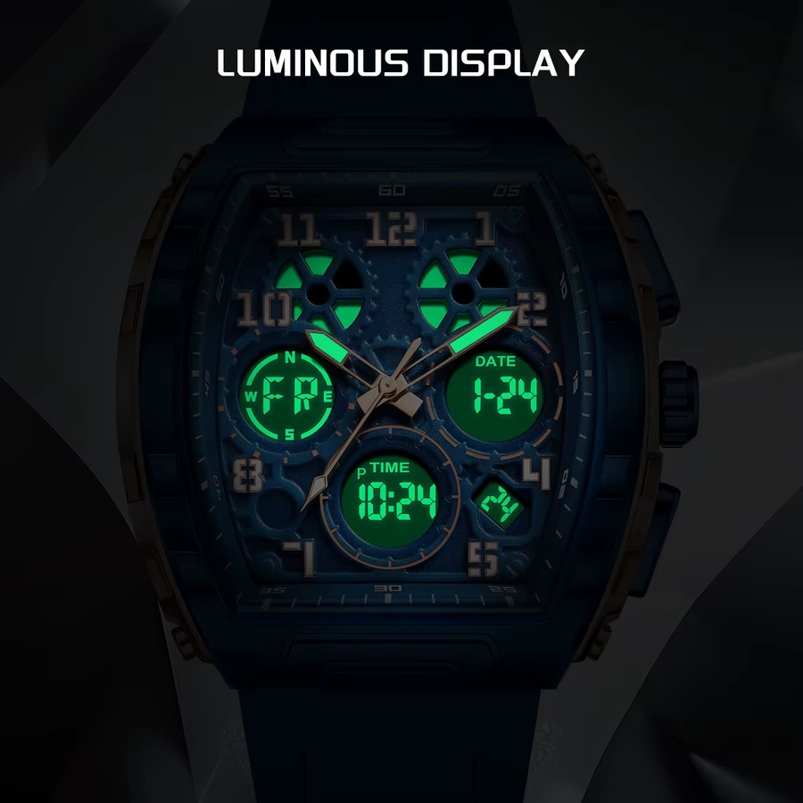 FOXBOX Chronograph, Quarz, Silikon, Herren - Bild 2