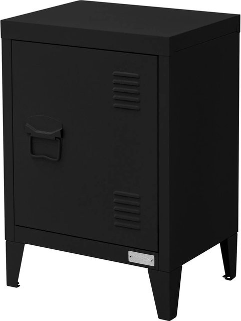 ML-Design Aktenschrank aus Stahl in Schwarz, freistehender Büroschrank im Industrial-Design, B/T/H: 40 x 30 x 57,5 cm - Bild 1