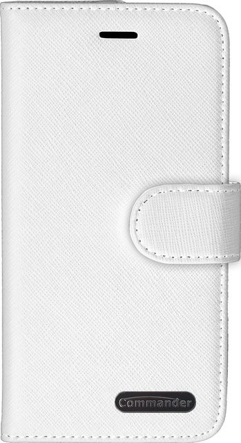 BOOK CASE ELITE Cross Handyhülle für Apple iPhone 12 und iPhone 12 Pro in Weiß - Bild 1