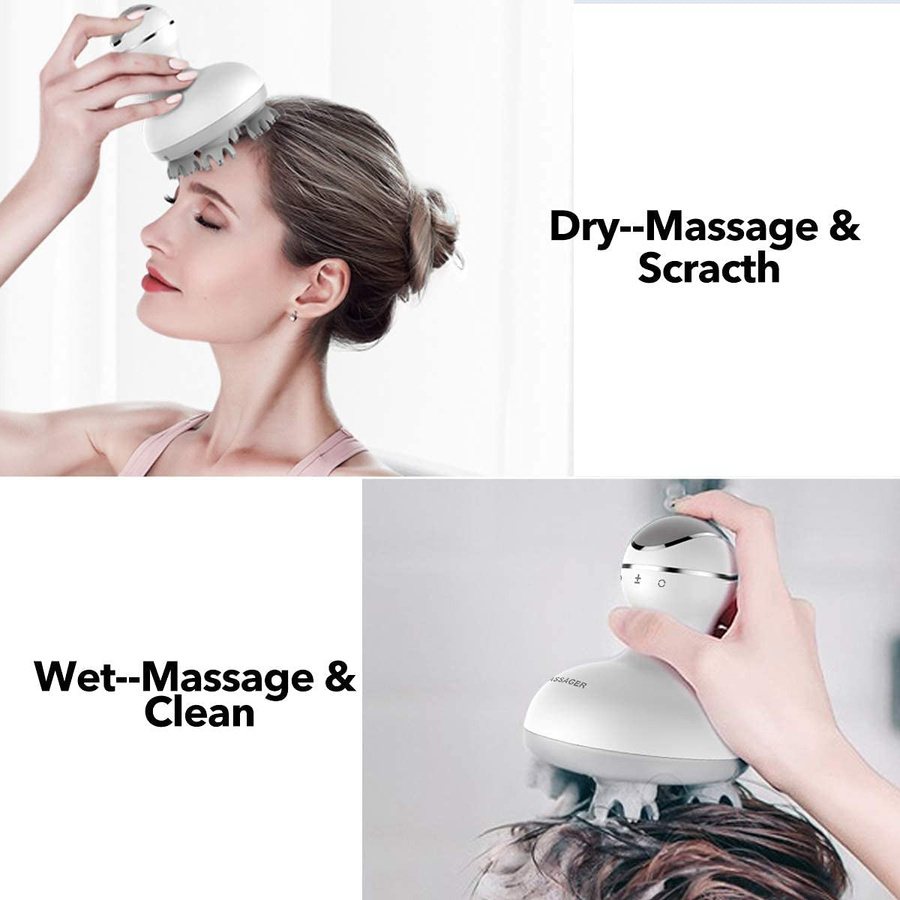 Binchi Health Technology Elektrisches Kopfhautmassagegerät, weiß - Bild 3