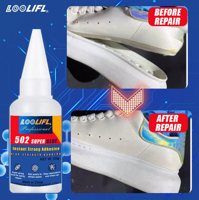 LOOLIFL Starker Schuhreparaturkleber für Sohlen und Stiefel, wasserdicht und vielseitig einsetzbar, 20 ml - Bild 1