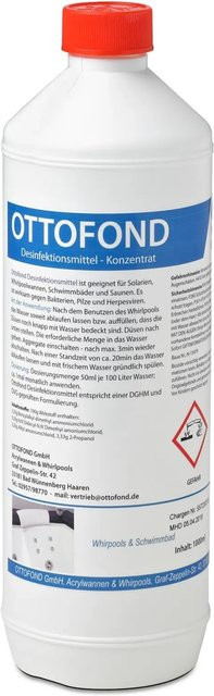Ottofond Desinfektionsmittel für Whirlpools, Schwimmbäder und Saunen in Flüssiger Form - Bild 1