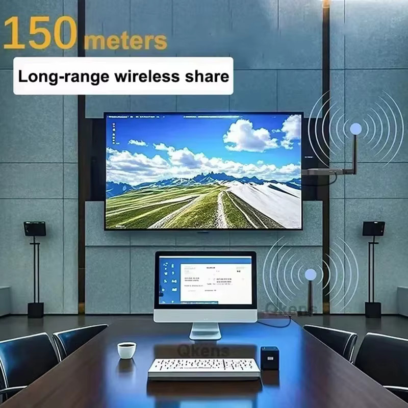 RULLZ Wireless HDMI Extender WiFi Video Sender und Empfänger Schwarz für DVD, TV Box, Laptop oder PC zu TV und Projektor mit bis zu 150m Reichweite - Bild 4