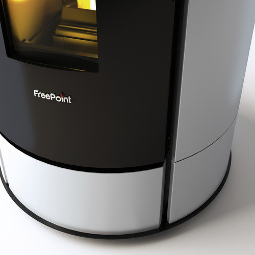 Freepoint Pelletofen Globe in Weiß mit 10,5 kW Leistung und WLAN-Funktion - Bild 4