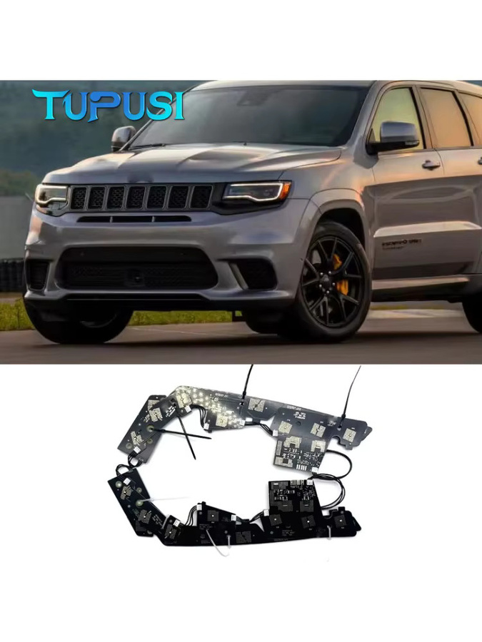 TUPUSI DRL-Boards Tagfahrlicht in Weiß für Jeep Grand Cherokee 2014–2024 Autoscheinwerfer Reparaturzubehör - Bild 4