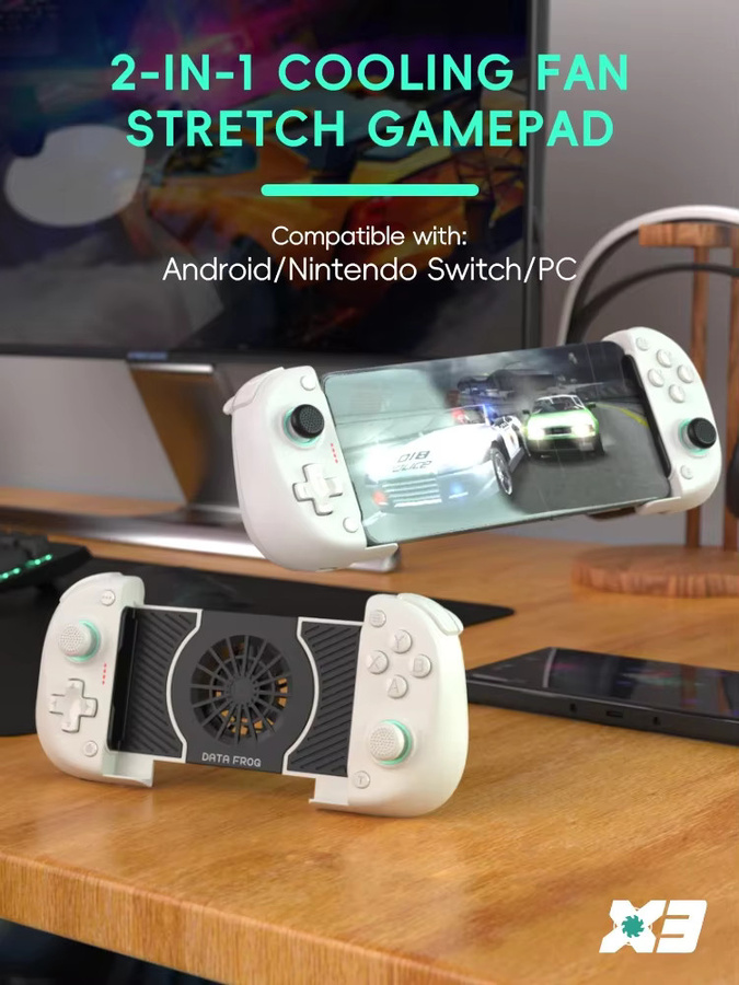 DATA FROG X3 Wireless Bluetooth Controller für Android und mobile Geräte in Schwarz oder Weiß - Bild 2