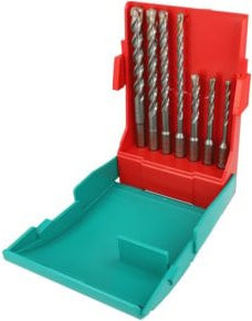 Heller SDS-plus Hammerbohrer Set 7-teilig in Multicolor mit Durchmessern von 5 mm bis 12 mm - Bild 1