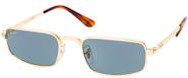 Ray-Ban RB 3927 Sonnenbrille, Vollrand, Rechteckig, Metall, Unisex, Gold, Blue - Bild 1