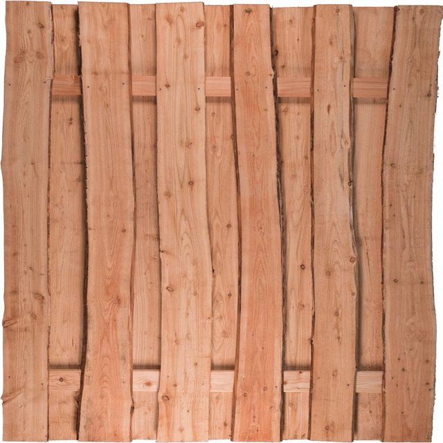 T & J Sichtschutzzaun Jütland aus Lärche natur, Farbe Braun, B/H: 180 x 180 cm - Bild 1