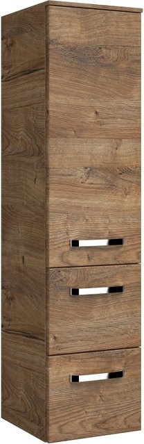 Pelipal Bad-Hochschrank Serie 4010 Eiche Ribbeck quer, Farbe Eiche matt, Breite: 30 cm, Höhe: 121 cm - Bild 1