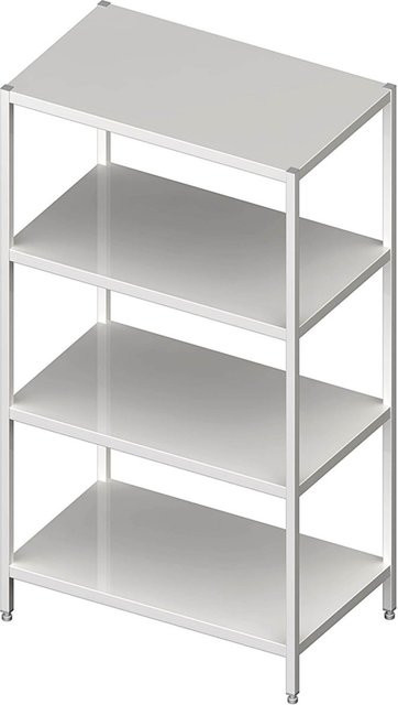 Stalgast Regal aus Metall mit glatten Böden in Silber, Breite: 140 cm, Tiefe: 70 cm - Bild 1