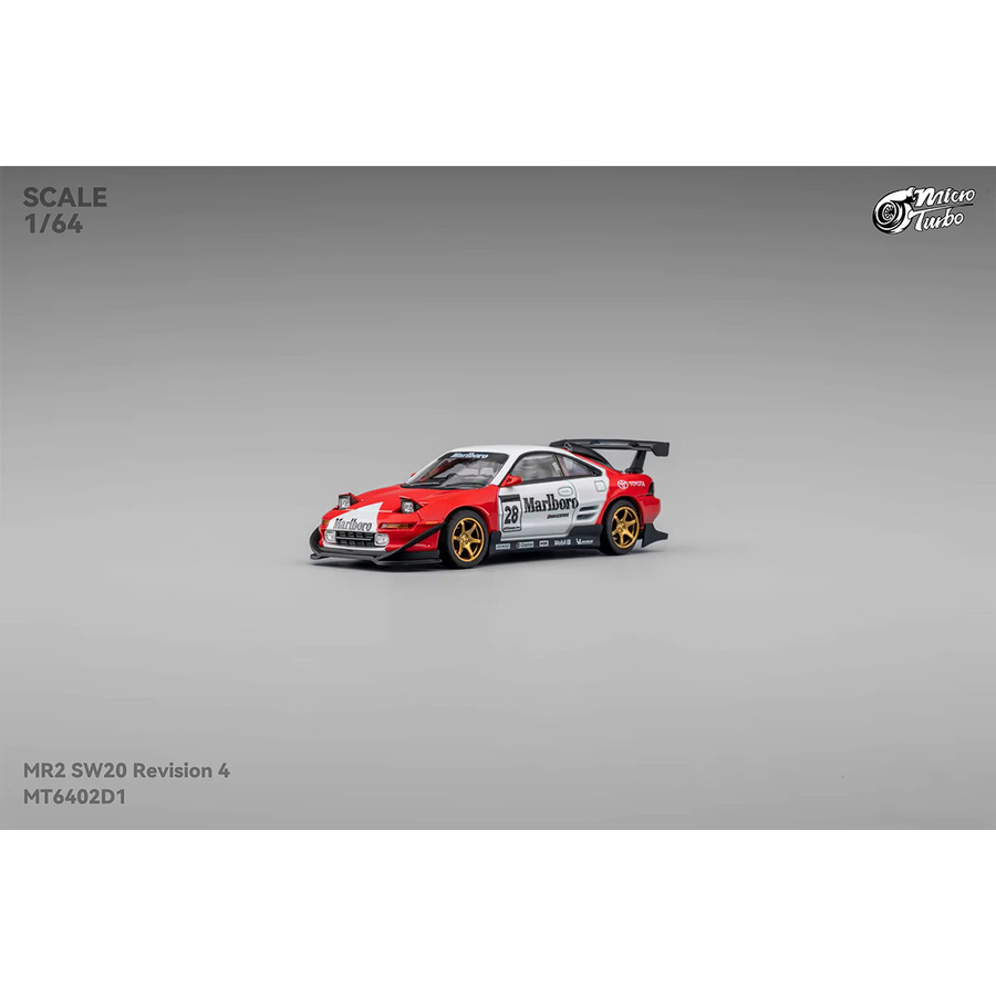 Micro Turbo MR2 SW20 Revision 4, Druckguss-Diorama-Automodell, 1:64 - Bild 2