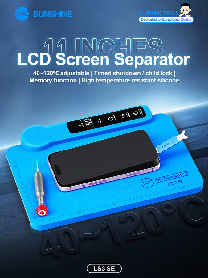 SUNSHINE LS3 SE 11-Zoll-LCD-Bildschirmtrenner in Blau für die Reparatur von Telefonen und Uhren - Bild 5