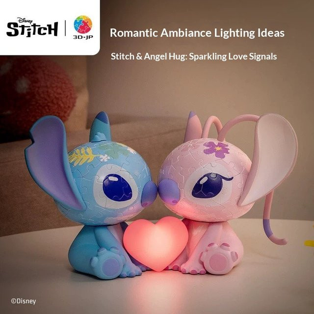 Disney Lilo & Stitch 3D Puzzle, Stitch Nachtlampe, Nachtlicht - Bild 1