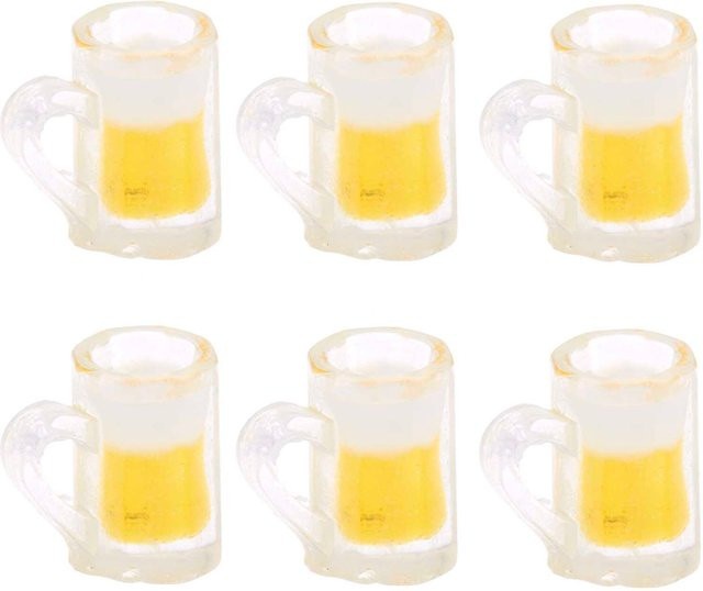 Rico Design Miniatur Biergläser Wichteltür 6-teiliges Set - Bild 1