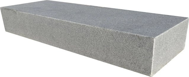 Granit Blockstufe Antra-Grau gesägt und geflammt B/T/H: 35 x 15 x 75 cm - Bild 1