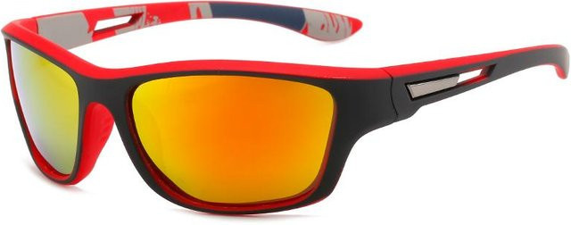 Yiran toy Radsport Sonnenbrille, Herren, Vollrand, Kunststoff, rechteckig - Bild 1