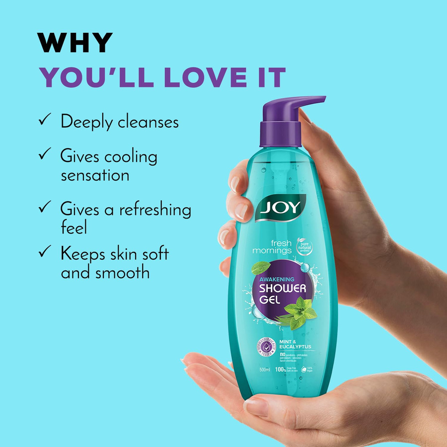 Joy Duschgel Minze & Eukalyptus, 500 ml, Unisex - Bild 2