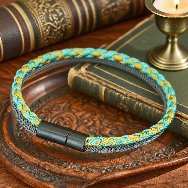 diffone Armband, mehrfarbig, geflochten, Unisex, tibetischer Nationalstil - Bild 1