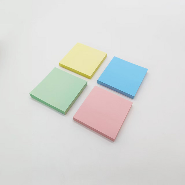 PRONOTI Haftnotizen Multicolor, 100 Blatt selbstklebende Notizblöcke, B/B/B: 7,6 x 7,6 x 0,1 cm - Bild 1