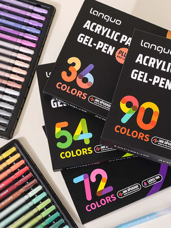 Languo Acryl-Gelstift-Set mit feiner 1,0 mm Spitze für Malerei und Skizzieren in Multicolour - Bild 2