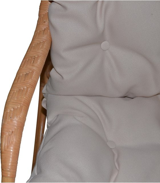 Schaukelstuhl Chris von Möbel direkt online in Beige aus Rattan mit Armlehnen, B/T/H: 54,0 x 96,0 x 122,0 cm - Bild 1