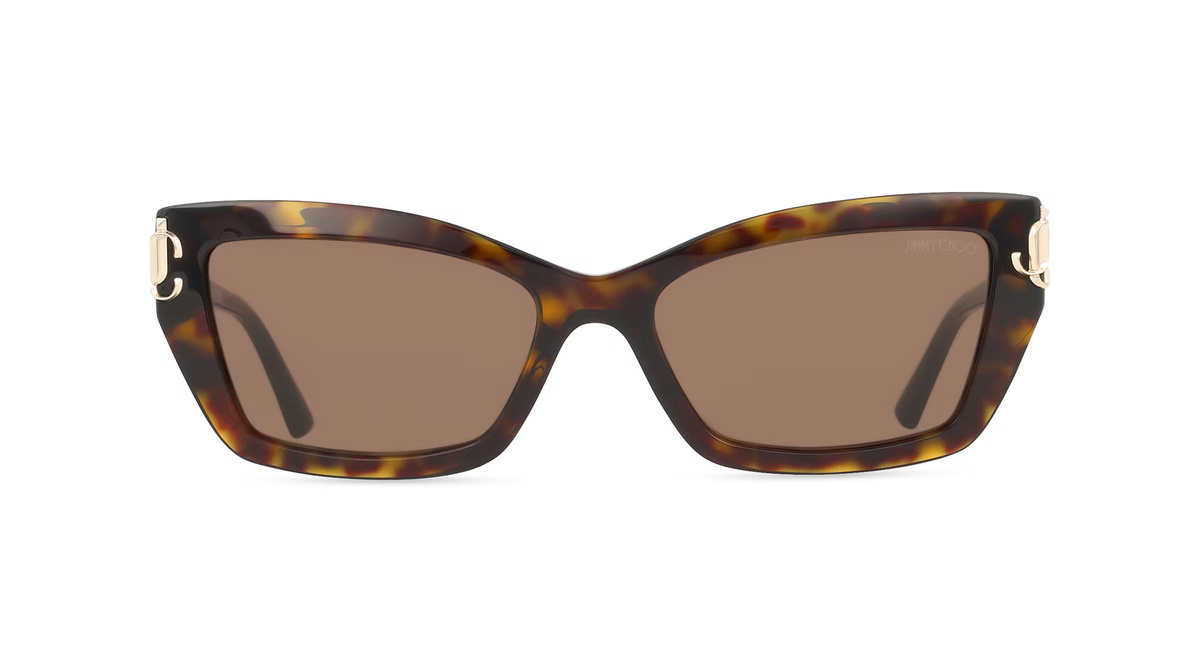 Jimmy Choo JC5011U Sonnenbrille Cat Eye, Vollrand, Acetat, braun, Damen - Bild 1
