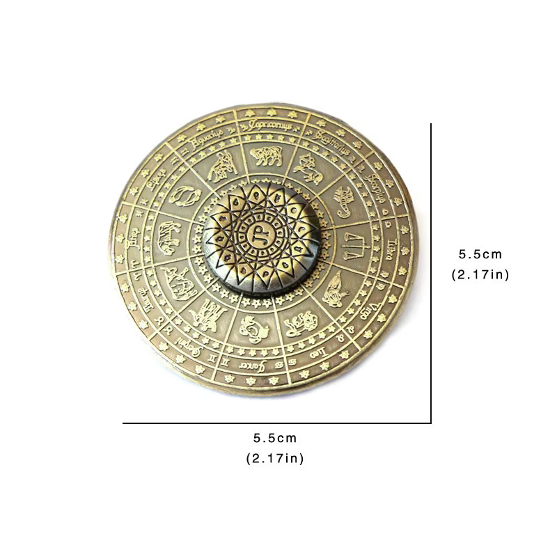 Meade Konstellation Hand Spinner aus Metall als EDC Gadget und Fidget Toy in Türkis und Gold - Bild 6