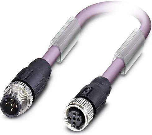 Phoenix Contact 1514333 Sensor-Aktor-Datensteckverbinder M12 Stecker gerade Buchse gerade 8,00 m - Bild 1