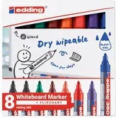 Edding Whiteboard- und Flipchartmarker 360 Set mit 8 Farben in der Packung - Bild 1