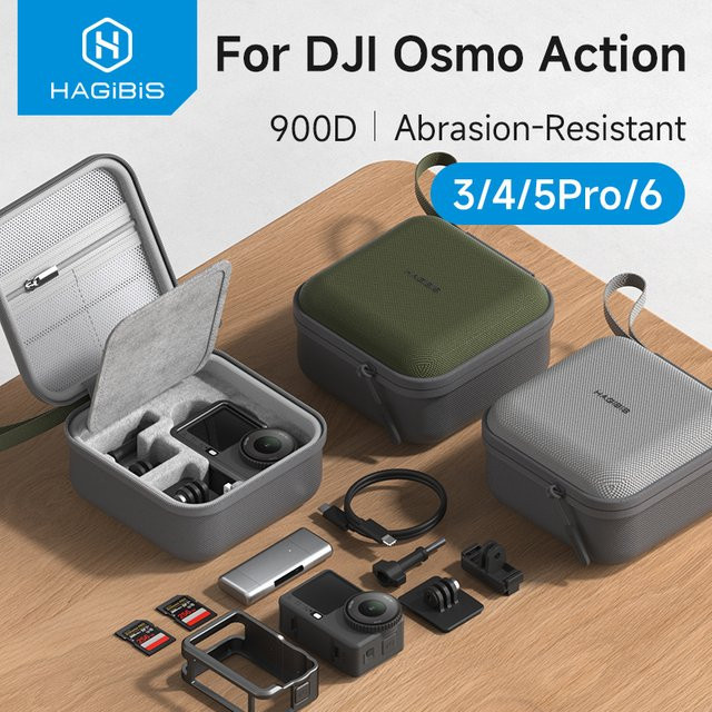 Hagibis Hartschalen-Tragetasche für DJI Osmo Action 5 Pro, 6, 4 und 3, wasserdichte Reise-Tasche für digitales Zubehör - Bild 1