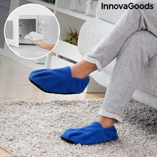 Beheizbare Hausschuhe InnovaGoods in Blau und Grau mit 90 Minuten Autonomie - Bild 1