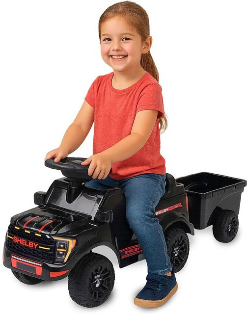 Jamara Shelby Ford F-150 Raptor Rutscher mit Anhänger schwarz ab 1 Jahr - Bild 2