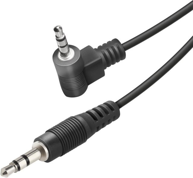 Vivanco Audiokabel mit 3,5-mm-Klinkenstecker in Schwarz, Länge: 1,5 m - Bild 1