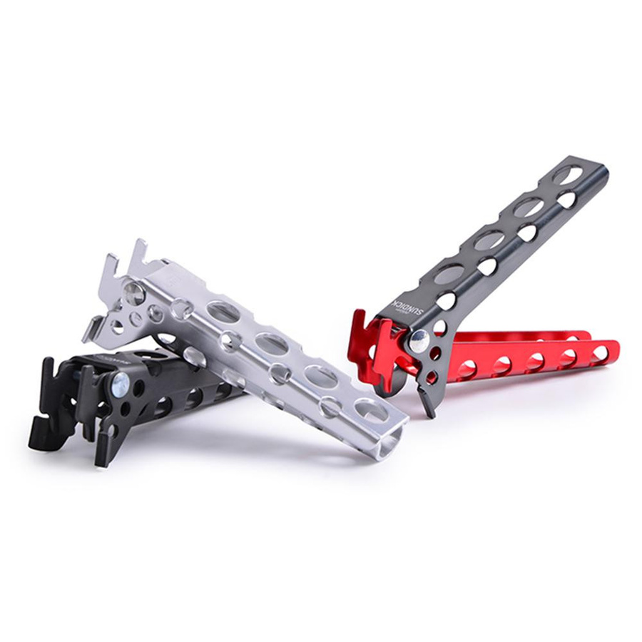 KaiSai Aluminium-Topfklemme in Red & Black als Pfannengriff und Kochgreifer für Camping-Kochgeschirr - Bild 2