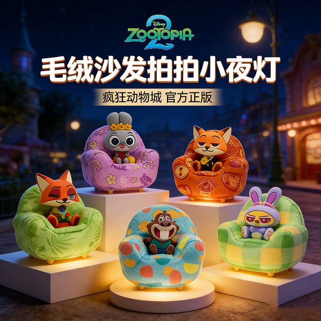 52TOYS Zootopia 2 Plüsch-Sofa, Blindbox, Vinyl-Puppe, Nick Judy - Bild 1