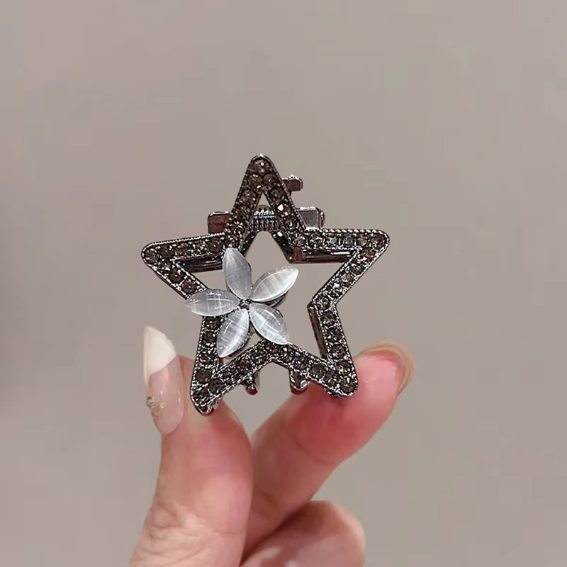 HIYAYZ Haarklammer, Strass, Opal, Stern, Damen - Bild 1