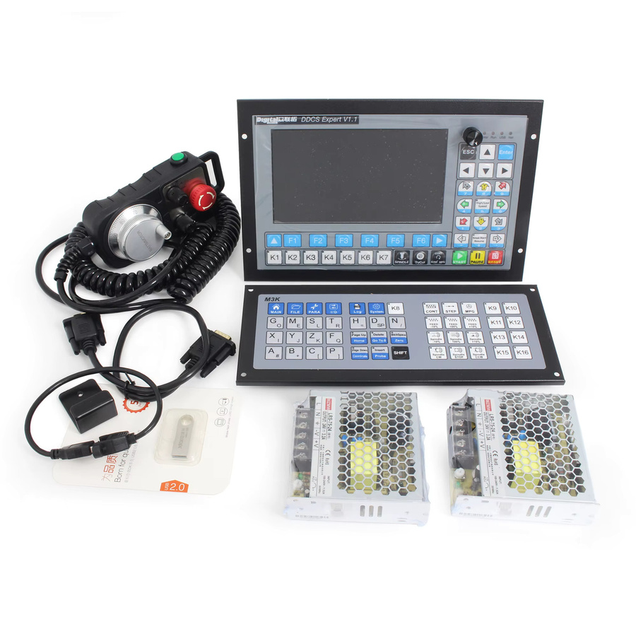 POWACE DDCS Expert v2.1 5-Achsen-CNC-Steuerungssystem Offline Stand-Alone PLC Servo-Schrittmotor-Bewegungssteuerung mit MPG in Schwarz - Bild 2