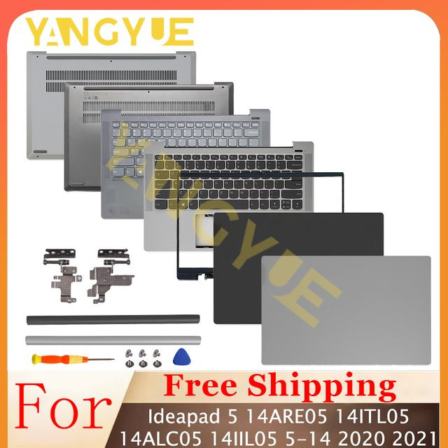 Lenovo Ideapad 5 LCD Back Cover Gehäuse Set in Silber und Grau für 14 Zoll Modelle 14ARE05 14ITL05 14ALC05 14IIL05 - Bild 1