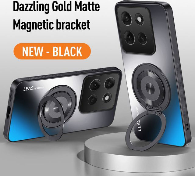 Magnetische Schutzhülle mit Ständer für Motorola Moto G86 G75 G45 G56 G55 G35 G14 G54 G24 G34 in Grau - Bild 1