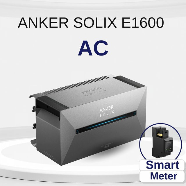 Anker SOLIX Solarbank 2 E1600 AC Speicher für Balkonkraftwerk, 1,6 kWh, Grau - Bild 1