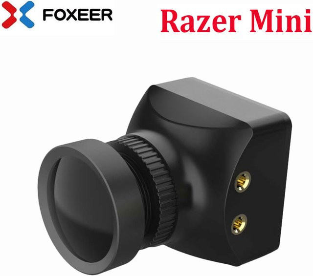 Foxeer Razer Mini HD 5MP FPV Kamera mit 2,1mm M12 Objektiv, 1200TVL, NTSC/PAL umschaltbar, 4ms Latenz, Schwarz, 22 x 22 mm - Bild 1