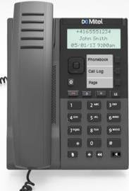 Mitel MiVoice 6905 IP Phone VoIP-Telefon in Grau mit Rufnummernanzeige, Hands-free und 8 Leitungen - Bild 1