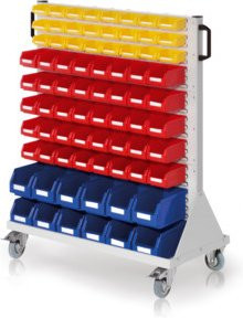 Kappes RasterMobil Rollwagen Gr. 3 Mod. E71 in Grau und Multicolour, rollbar und abschließbar, aus Kunststoff, B/T/H: 123 x 100 x 50 cm - Bild 1