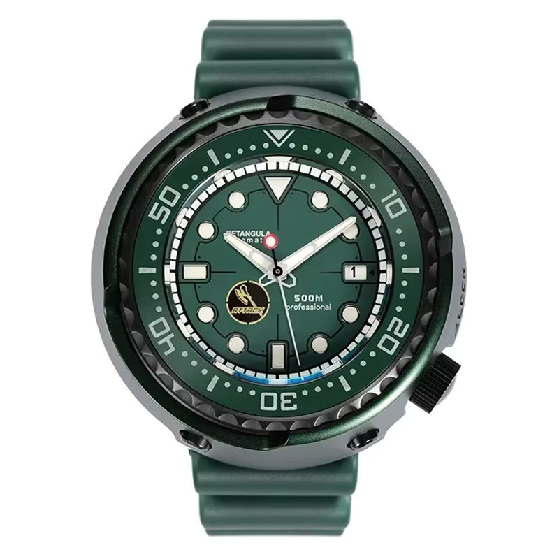 RDUNAE Armbanduhr Automatik, Titan, Saphirglas, Grün, Herren - Bild 5