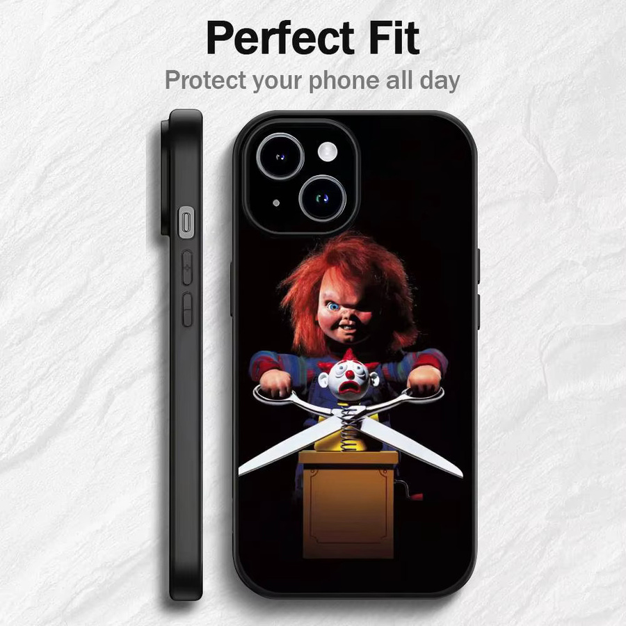 Chucky Horrorfilm Handyhülle aus weichem TPU für Apple iPhone 17 16 15 14 13 12 Pro Max Plus Mini - Bild 2