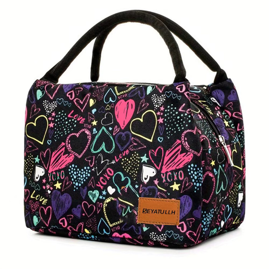 SEYATULLH Lunchbag Thermische Kühltasche in Multicolour für Picknick, Schule und Reisen - Bild 6