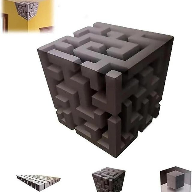 Meiteai-Home 3D Wandaufkleber mit unmöglichen Ecken für eine kreative Illusion zur Wanddekoration - Bild 1