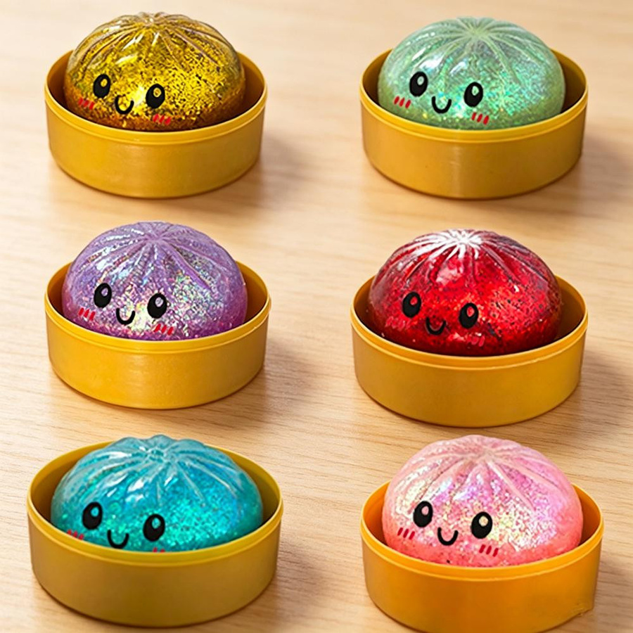 Topmix Simulation Knödel Knetspielzeug Squishy Bunt Glitzer - Bild 2